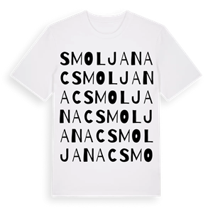 Smoljanac ordlek t-shirt – ekologisk bomull t-shirt från Pinshirt