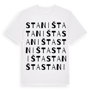 Staništa ordlek t-shirt – ekologisk bomull t-shirt från Pinshirt