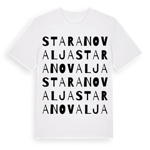 Stara Novalja ordlek t-shirt – ekologisk bomull t-shirt från Pinshirt