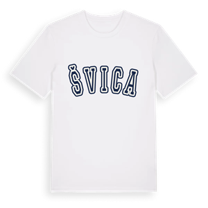 Švica college t-shirt – ekologisk bomull t-shirt från Pinshirt