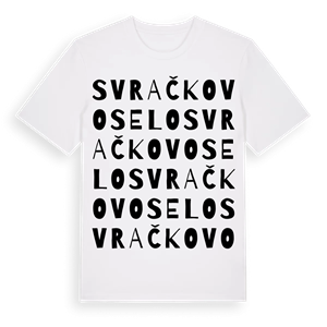 Svračkovo Selo ordlek t-shirt – ekologisk bomull t-shirt från Pinshirt