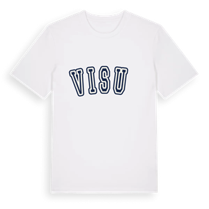 Visuć college t-shirt – ekologisk bomull t-shirt från Pinshirt