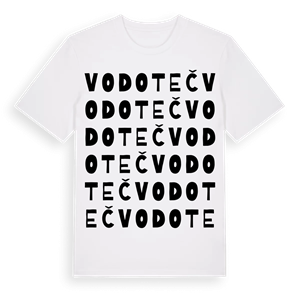 Vodoteč ordlek t-shirt – ekologisk bomull t-shirt från Pinshirt