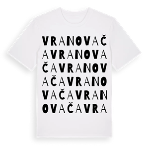 Vranovača ordlek t-shirt – ekologisk bomull t-shirt från Pinshirt