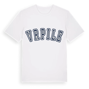 Vrpile college t-shirt – ekologisk bomull t-shirt från Pinshirt