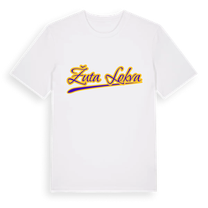 Žuta Lokva baseball t-shirt – ekologisk bomull t-shirt från Pinshirt