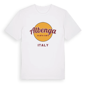 Albenga cirkel t-shirt – ekologisk bomull t-shirt från Pinshirt