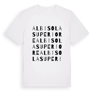 Albisola Superiore ordlek t-shirt – ekologisk bomull t-shirt från Pinshirt