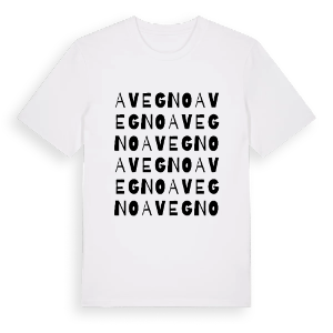 Avegno ordlek t-shirt – ekologisk bomull t-shirt från Pinshirt