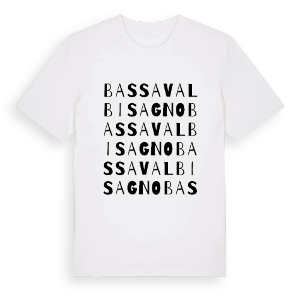 Bassa Val Bisagno ordlek t-shirt – ekologisk bomull t-shirt från Pinshirt