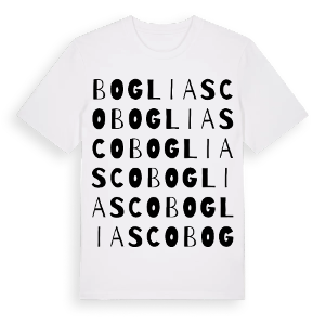 Bogliasco ordlek t-shirt – ekologisk bomull t-shirt från Pinshirt