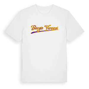 Borgio Verezzi baseball t-shirt – ekologisk bomull t-shirt från Pinshirt