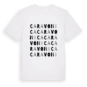 Caravonica ordlek t-shirt – ekologisk bomull t-shirt från Pinshirt