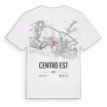 Centro Est karta t-shirt