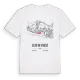Centro Ovest karta t-shirt