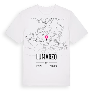Lumarzo karta t-shirt – ekologisk bomull t-shirt från Pinshirt