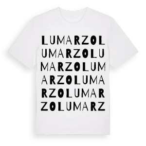 Lumarzo ordlek t-shirt – ekologisk bomull t-shirt från Pinshirt