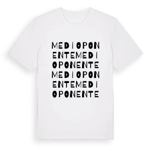 Medio Ponente ordlek t-shirt – ekologisk bomull t-shirt från Pinshirt