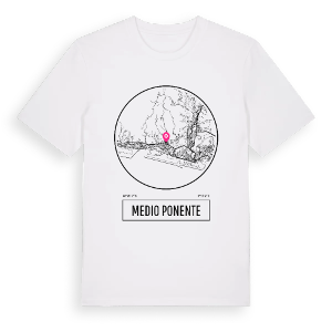 Medio Ponente t-shirt – ekologisk bomull t-shirt från Pinshirt