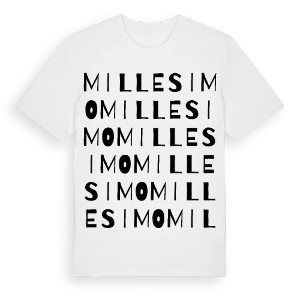 Millesimo ordlek t-shirt – ekologisk bomull t-shirt från Pinshirt
