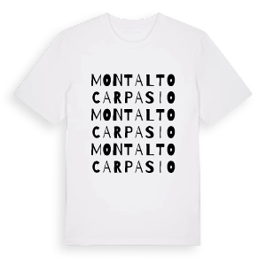 Montalto Carpasio ordlek t-shirt – ekologisk bomull t-shirt från Pinshirt