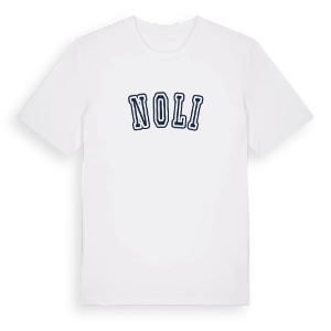 Noli college t-shirt – ekologisk bomull t-shirt från Pinshirt