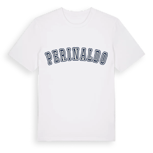 Perinaldo college t-shirt – ekologisk bomull t-shirt från Pinshirt