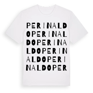 Perinaldo ordlek t-shirt – ekologisk bomull t-shirt från Pinshirt