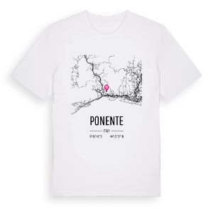 Ponente karta t-shirt – ekologisk bomull t-shirt från Pinshirt