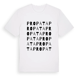 Propata ordlek t-shirt – ekologisk bomull t-shirt från Pinshirt