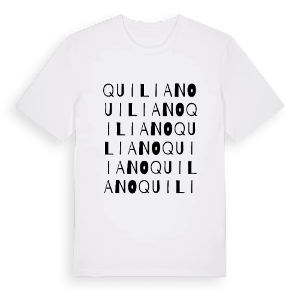 Quiliano ordlek t-shirt – ekologisk bomull t-shirt från Pinshirt