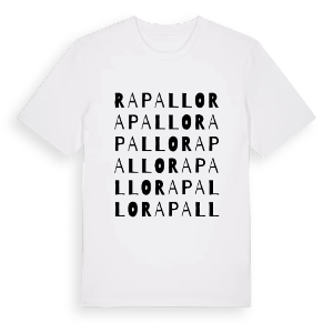 Rapallo ordlek t-shirt – ekologisk bomull t-shirt från Pinshirt