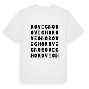 Rovegno ordlek t-shirt – ekologisk bomull t-shirt från Pinshirt