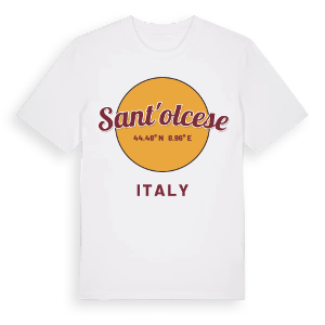 Sant'Olcese cirkel t-shirt – ekologisk bomull t-shirt från Pinshirt