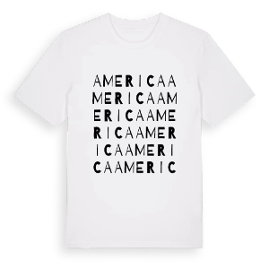 America ordlek t-shirt – ekologisk bomull t-shirt från Pinshirt