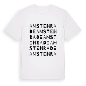 Amstenrade ordlek t-shirt – ekologisk bomull t-shirt från Pinshirt