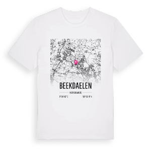 Beekdaelen karta t-shirt – ekologisk bomull t-shirt från Pinshirt