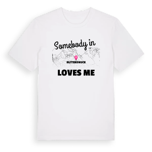 Någon i Blitterswijck älskar mig t-shirt – ekologisk bomull t-shirt från Pinshirt