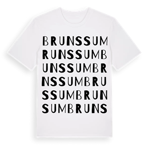 Brunssum ordlek t-shirt – ekologisk bomull t-shirt från Pinshirt