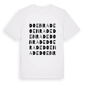 Doenrade ordlek t-shirt – ekologisk bomull t-shirt från Pinshirt
