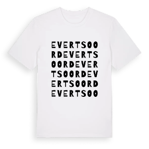 Evertsoord ordlek t-shirt – ekologisk bomull t-shirt från Pinshirt