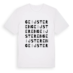 Geijsteren ordlek t-shirt – ekologisk bomull t-shirt från Pinshirt