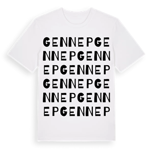 Gennep ordlek t-shirt – ekologisk bomull t-shirt från Pinshirt