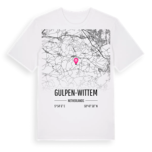 Gulpen-Wittem karta t-shirt – ekologisk bomull t-shirt från Pinshirt