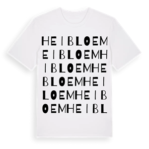 Heibloem ordlek t-shirt – ekologisk bomull t-shirt från Pinshirt