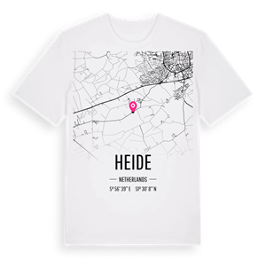 Heide karta t-shirt – ekologisk bomull t-shirt från Pinshirt