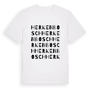 Herkenbosch ordlek t-shirt – ekologisk bomull t-shirt från Pinshirt
