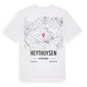 Heythuysen karta t-shirt – ekologisk bomull t-shirt från Pinshirt