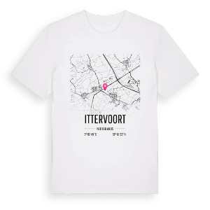 Ittervoort karta t-shirt – ekologisk bomull t-shirt från Pinshirt