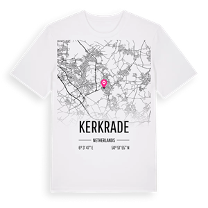 Kerkrade karta t-shirt – ekologisk bomull t-shirt från Pinshirt